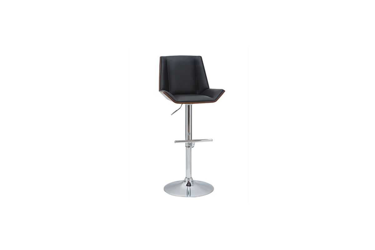 Sgabello da bar di design bianco e legno chiaro MELKIOR
