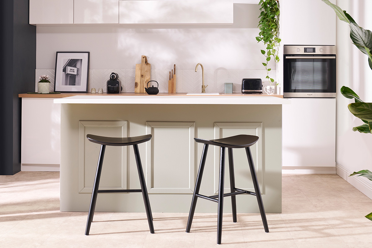 Sgabello da bar di design nero 65 cm DEMORY