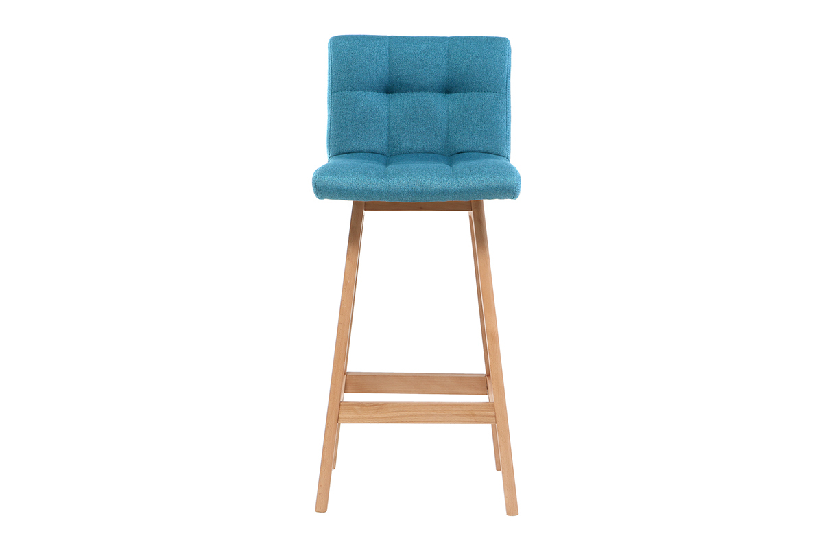 Sgabello da bar legno e foglia di t 65cm set di 2 KLARIS