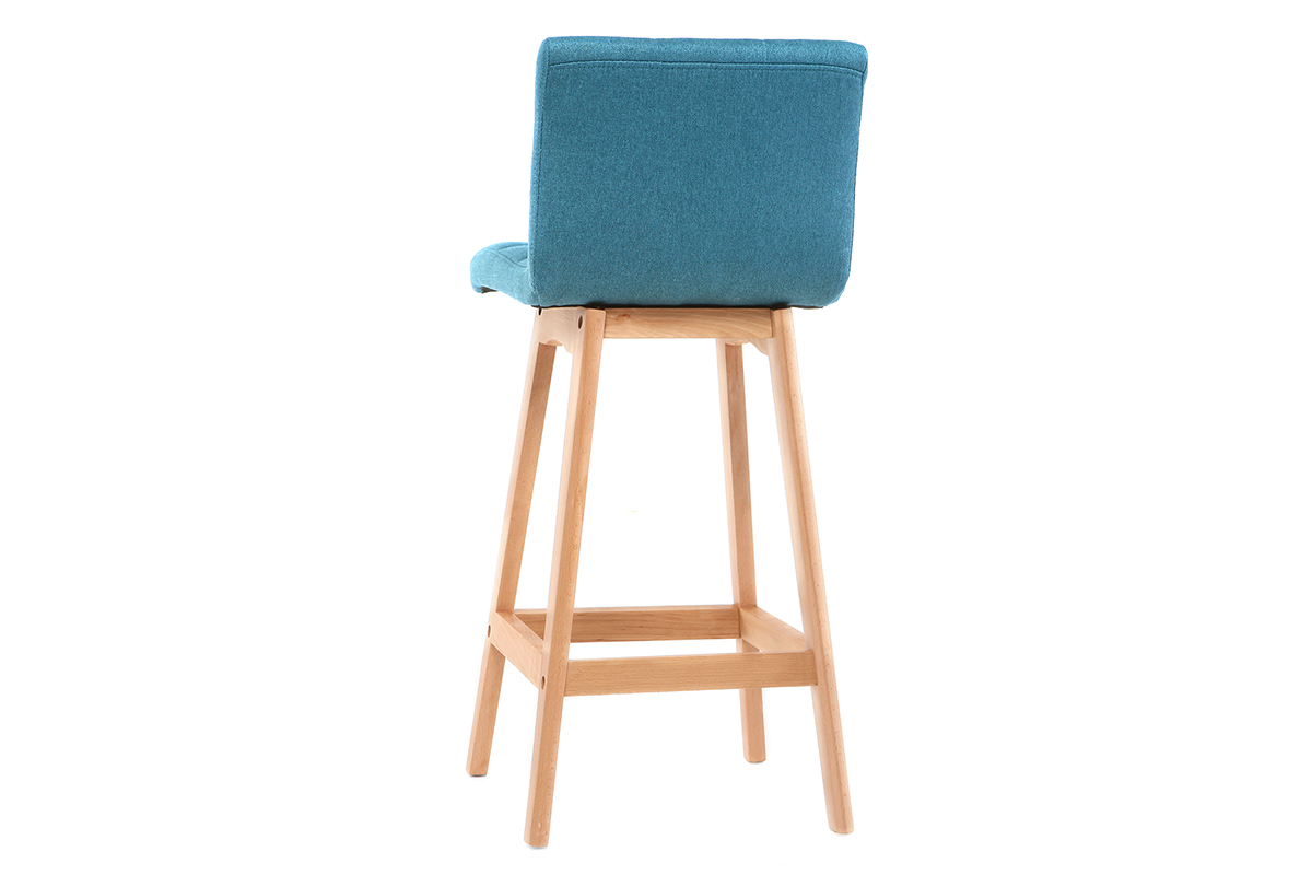 Sgabello da bar legno e foglia di t 65cm set di 2 KLARIS