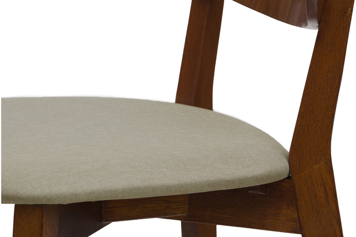 Sgabello da bar noce e seduta marron glac H65 cm LUCIA