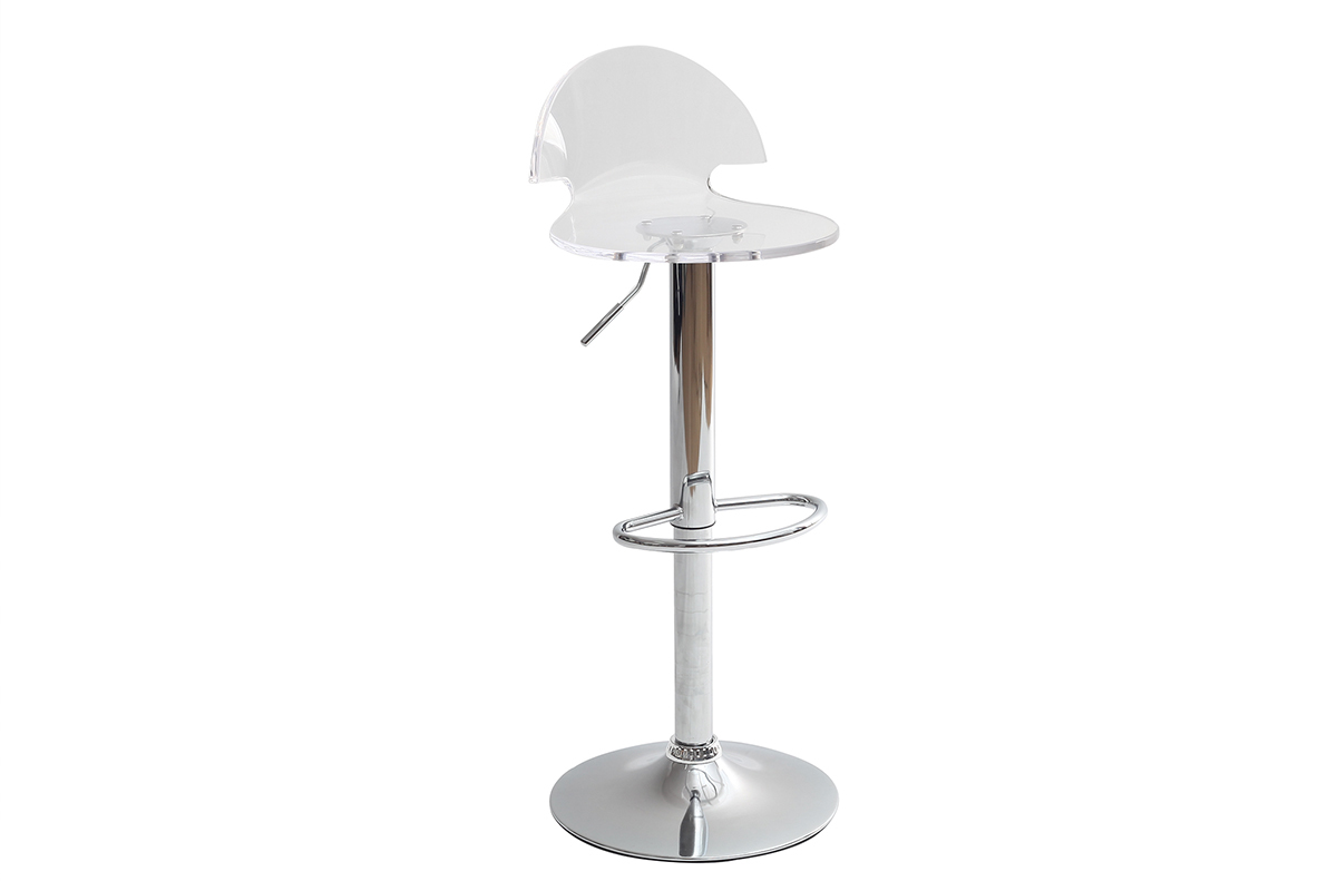 Sgabello da bar ORION plexiglas trasparente