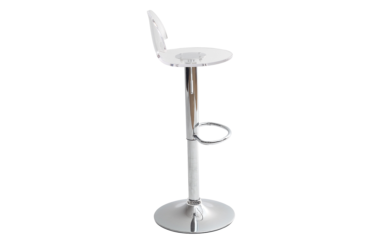 Sgabello da bar ORION plexiglas trasparente
