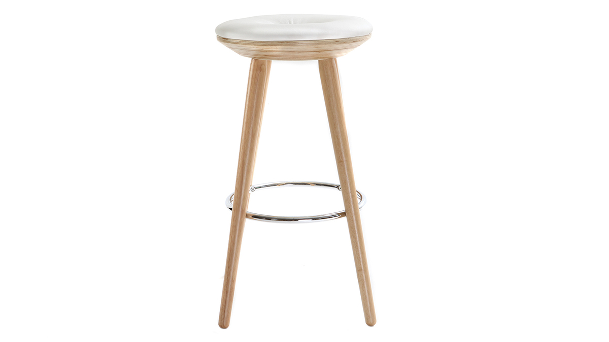 Sgabello alto moderno per bar e cucina design scandinavo Eiffel Burj 65