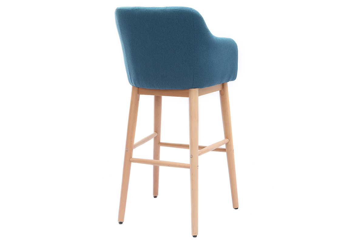 Sgabello da bar scandinavo 75cm blu BALTIK