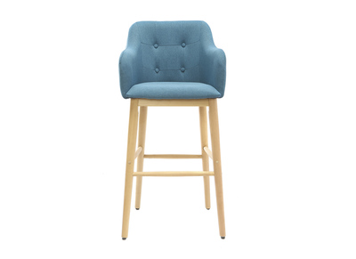 Sgabello da bar scandinavo 75cm blu BALTIK