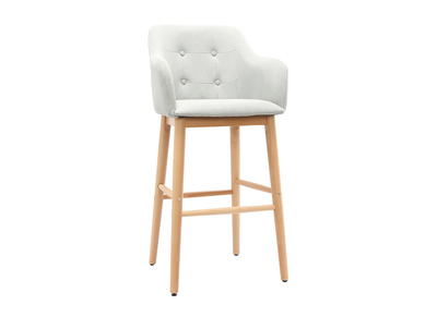 Sgabello da bar scandinavo 75cm grigio chiaro BALTIK