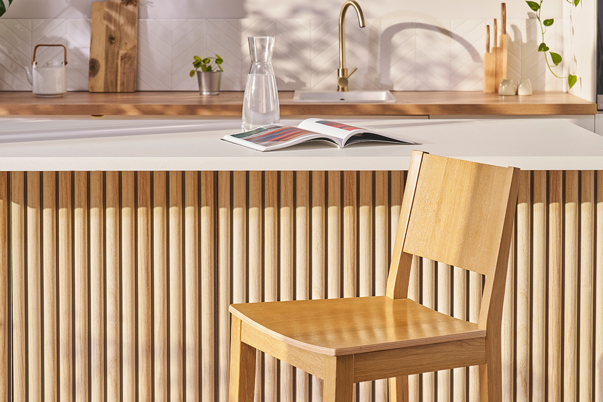 Sgabello da bar scandinavo legno rovere H65 cm MELVIL
