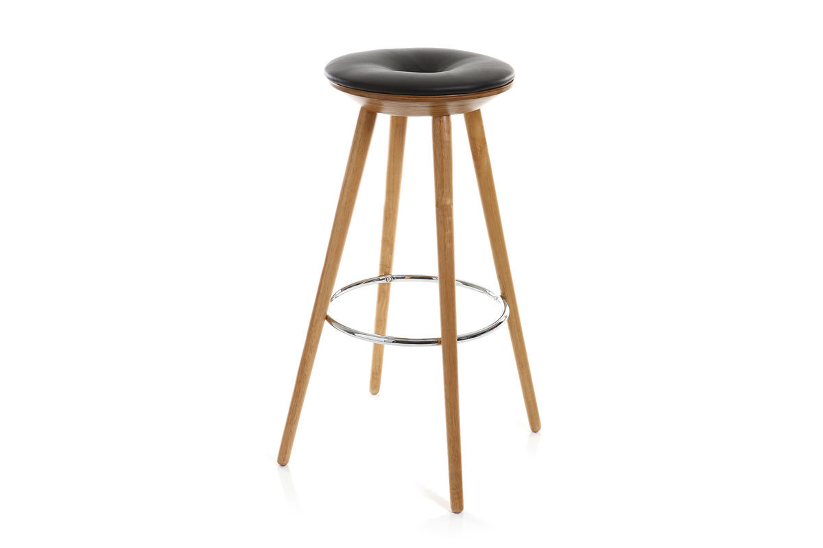 Sgabello da bar stile scandinavo in frassino NORDECO