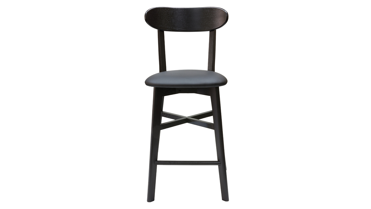 Sgabello da bar vintage nero H65 cm DOVE