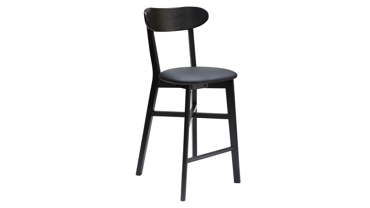 Sgabello da bar vintage nero H65 cm DOVE