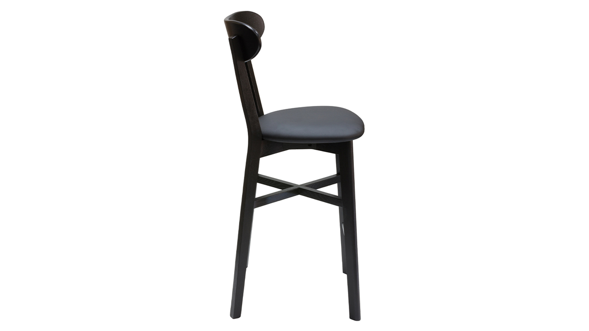 Sgabello da bar vintage nero H65 cm DOVE