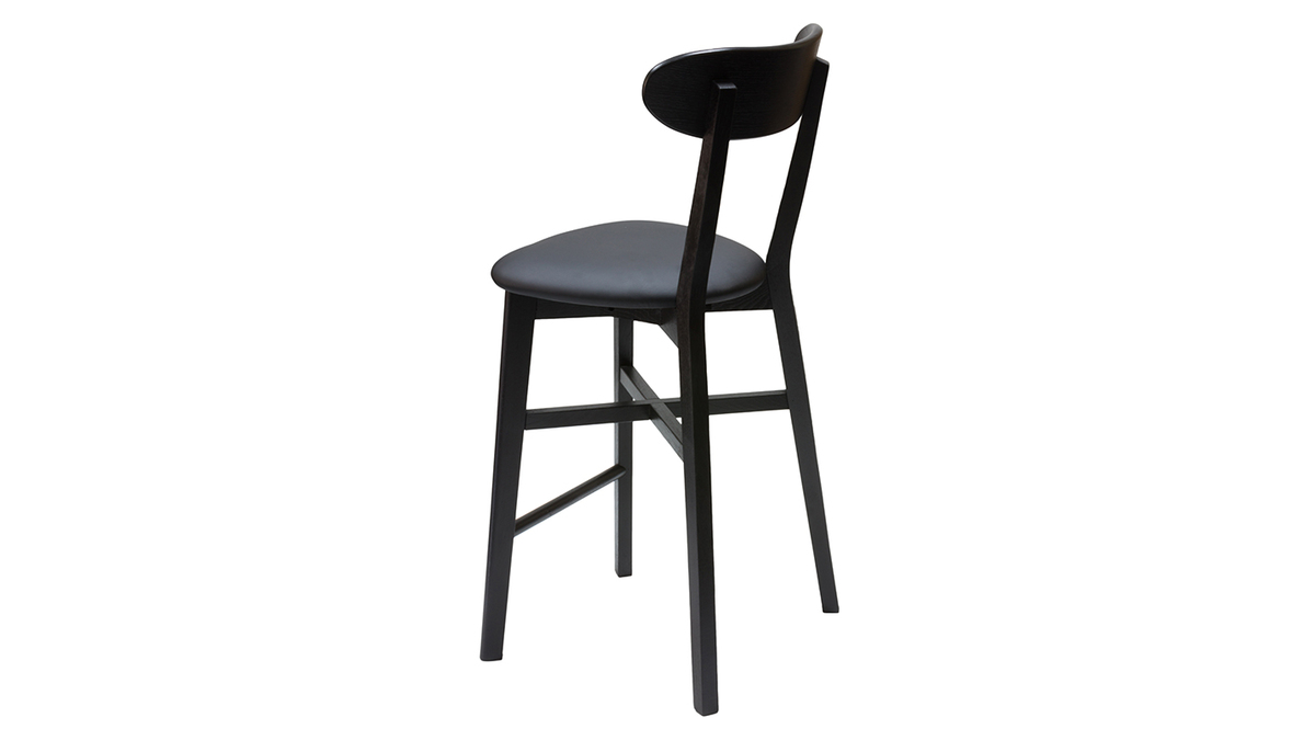 Sgabello da bar vintage nero H65 cm DOVE