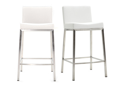 Sgabello design 66cm bianco - gruppo di 2 EPSILON