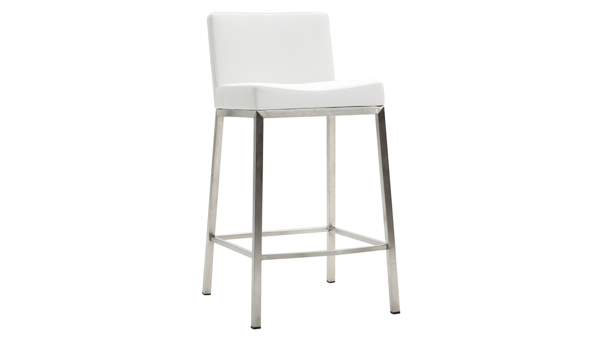 Sgabello design 66cm bianco - set di 2 EPSILON