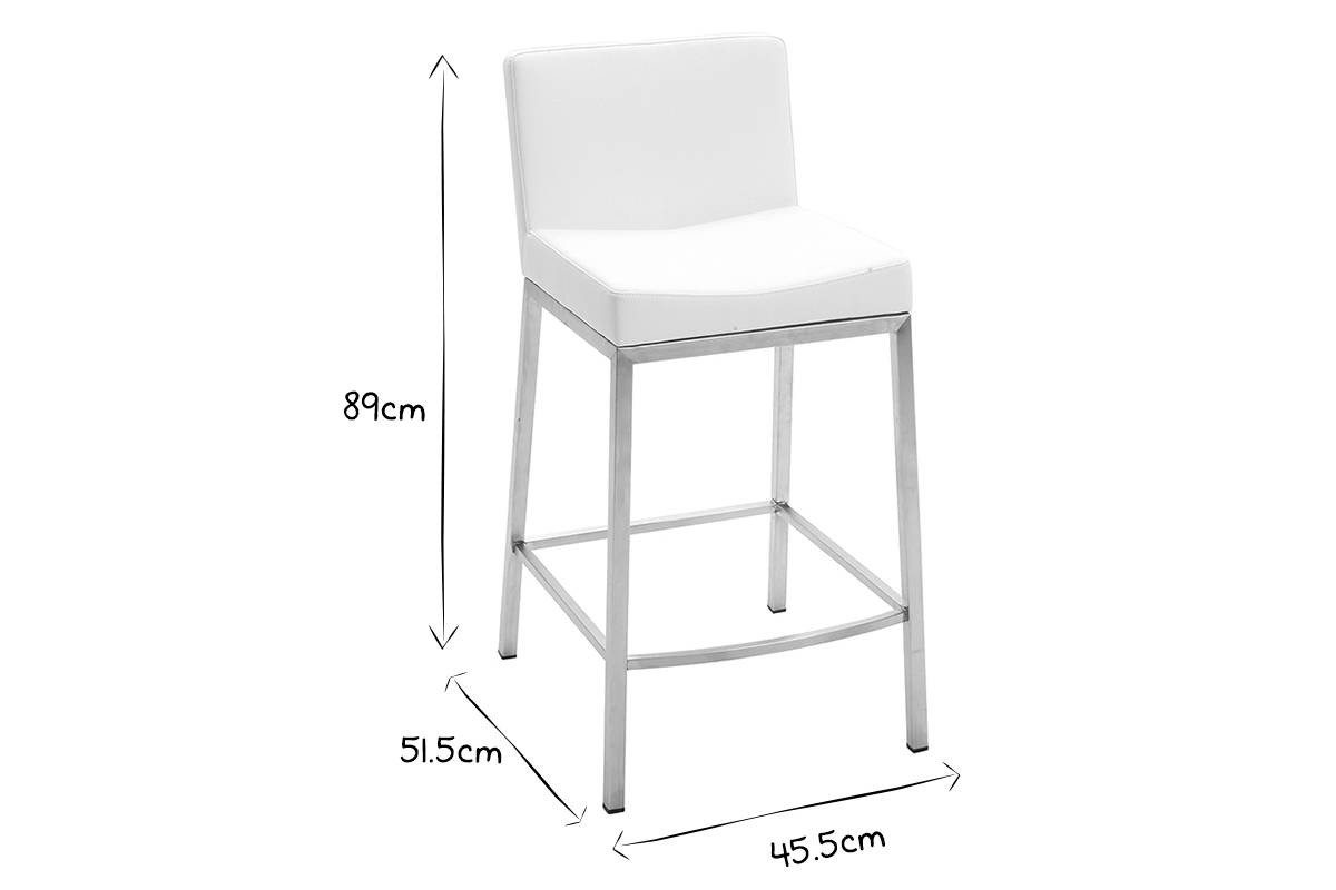 Sgabello design 66cm nero - set di 2 EPSILON