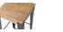 Sgabello design industriale metallo e legno 65cm MADISON