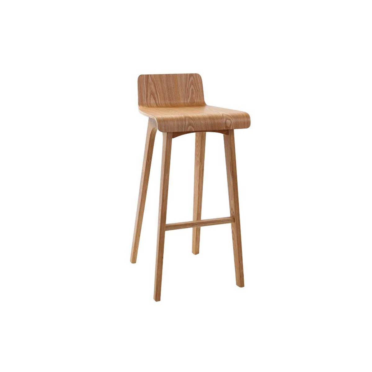 Sgabello / sedia da bar design legno naturale scandinavo 75 cm BALTIK
