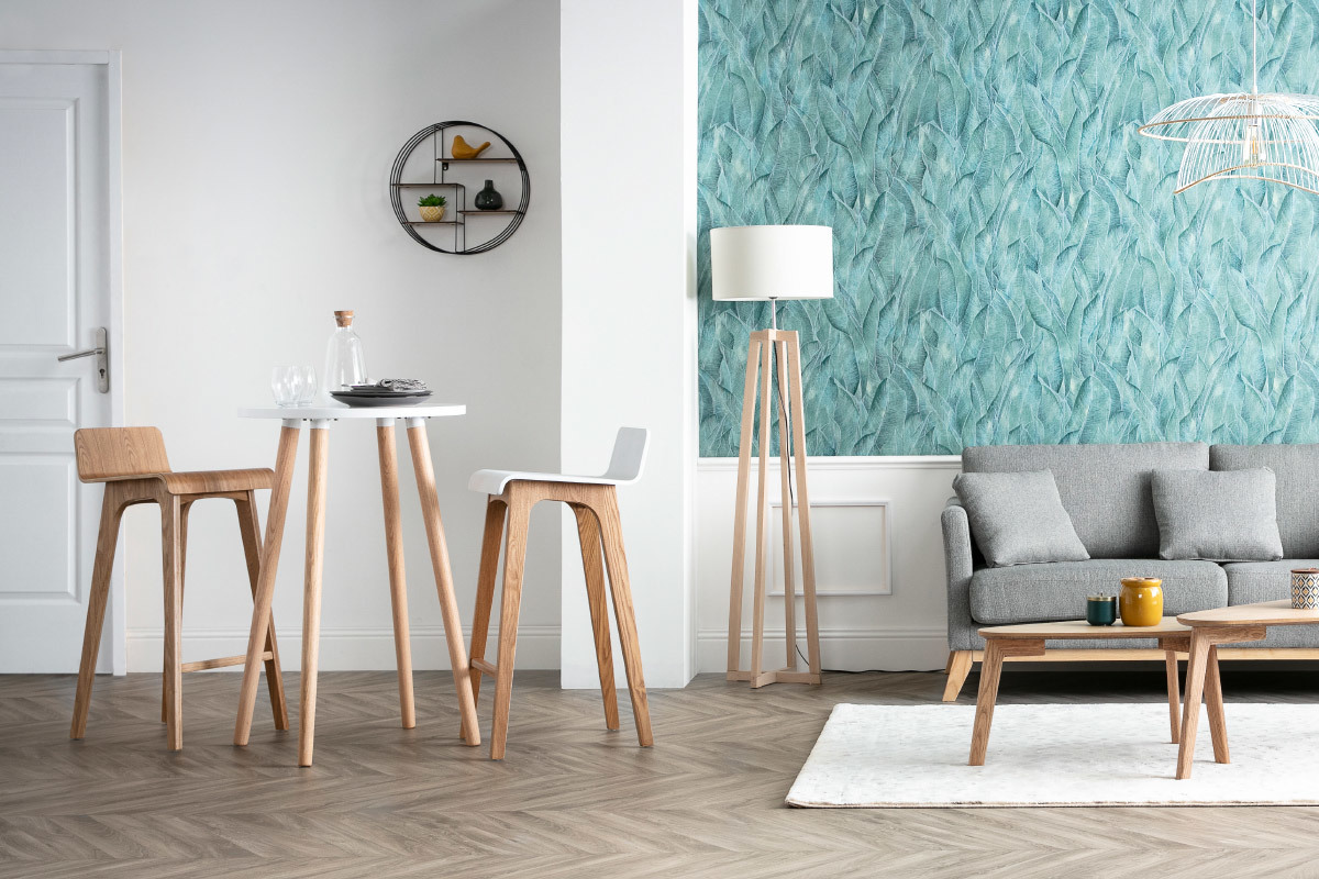 Sgabello / sedia da bar design legno naturale scandinavo 75.2 cm BALTIK
