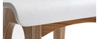 Sgabello / Sedia da bar scandinavo 65cm bianco gambe in legno BALTIK