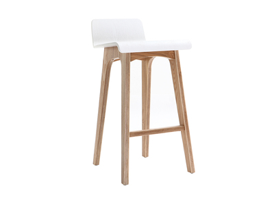 Sgabello / Sedia da bar scandinavo 65cm bianco gambe in legno BALTIK