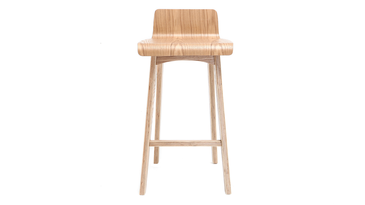 Sgabello / Sedia da bar scandinavo 65cm frassino BALTIK