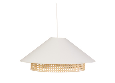 Sospensione in cotone grezzo e midollino naturale D50 cm HAIKO