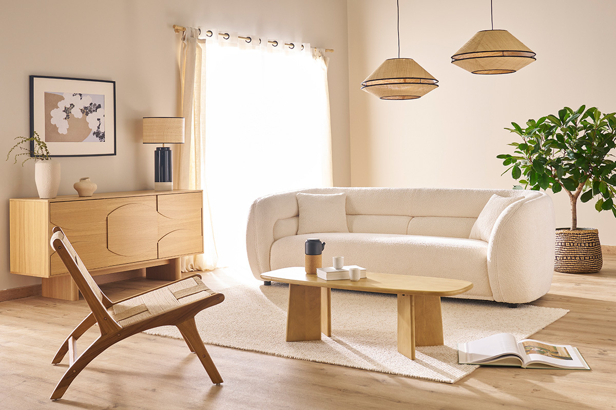 Sospensione in rattan naturale D50 cm KOYA