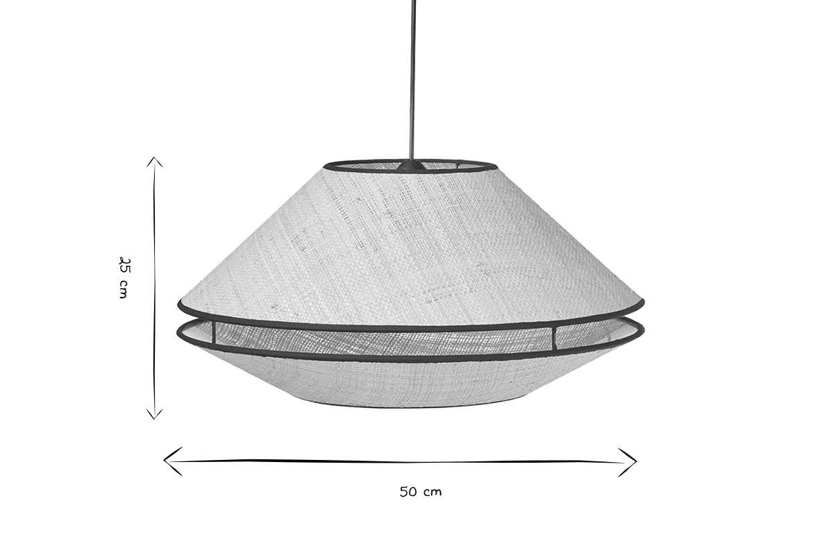 Sospensione in rattan naturale D50 cm KOYA