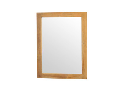 Specchio contenitore da bagno in teck design ARIKA - Specchio contenitore da bagno in teck design ARIKA