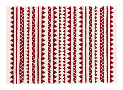 Tappeto a motivi grafici rosso 120 x 170 cm TAYA - Tappeto a motivi grafici rosso 120 x 170 cm TAYA