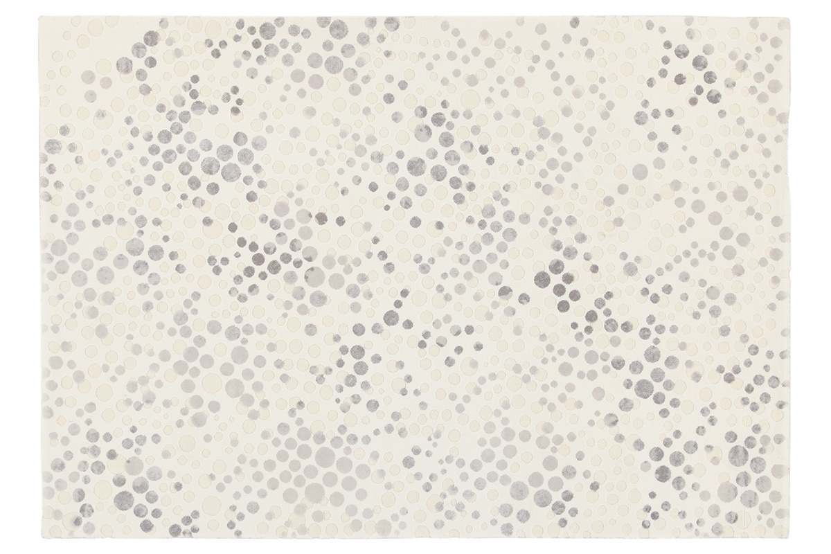 Tappeto avorio con motivi 160 x 230 cm BULLES