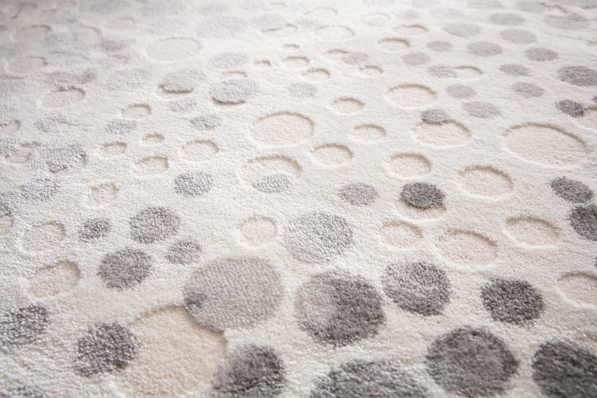 Tappeto avorio con motivi 160 x 230 cm BULLES