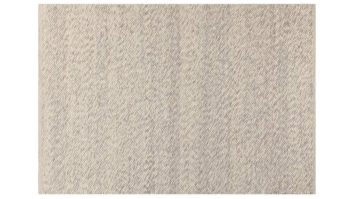 Tappeto avorio in lana 140 x 200 cm WOOL