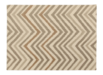 Tappeto beige con motivi 140 x 200 cm ZIGZAG - Tappeto beige con motivi 140 x 200 cm ZIGZAG