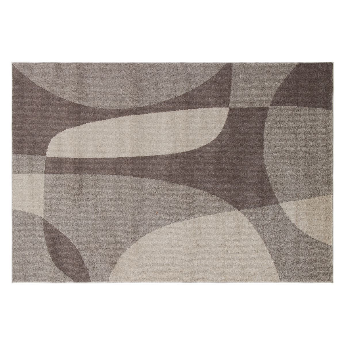 Tappeto beige e grigio con motivo grafico 160 x 230 cm ARID