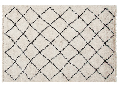 Tappeto berbero écru 160 x 230 cm ZELIA