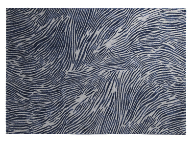 Tappeto blu e grigio con motivi 160 x 230 cm SEA