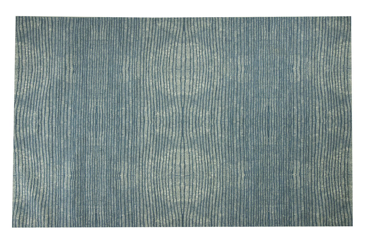 Tappeto blu grigio acrilico-cotone 155x230 SNAKE