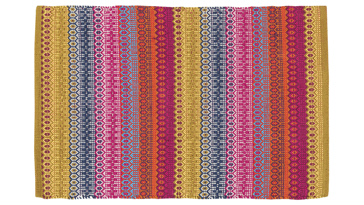 Tappeto con motivi multicolore 140 x 200 cm SENEGAL