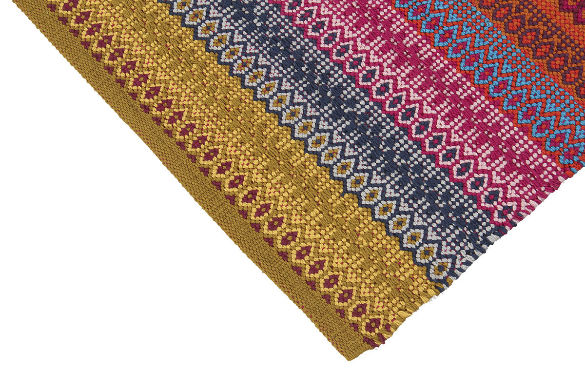 Tappeto con motivi multicolore 140 x 200 cm SENEGAL