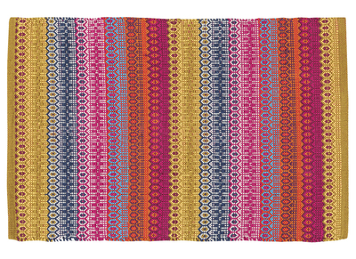 Tappeto con motivi multicolore 140 x 200 cm SENEGAL