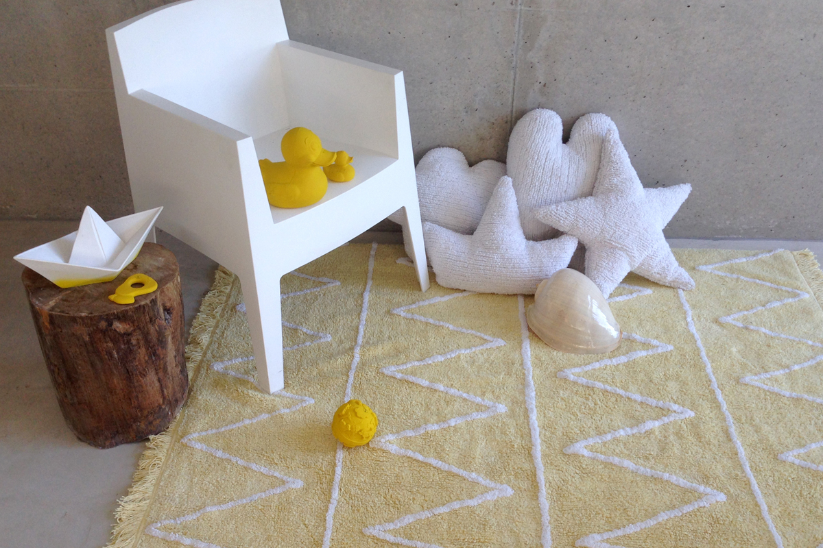 Tappeto cotone 120x160cm giallo ALISHIA