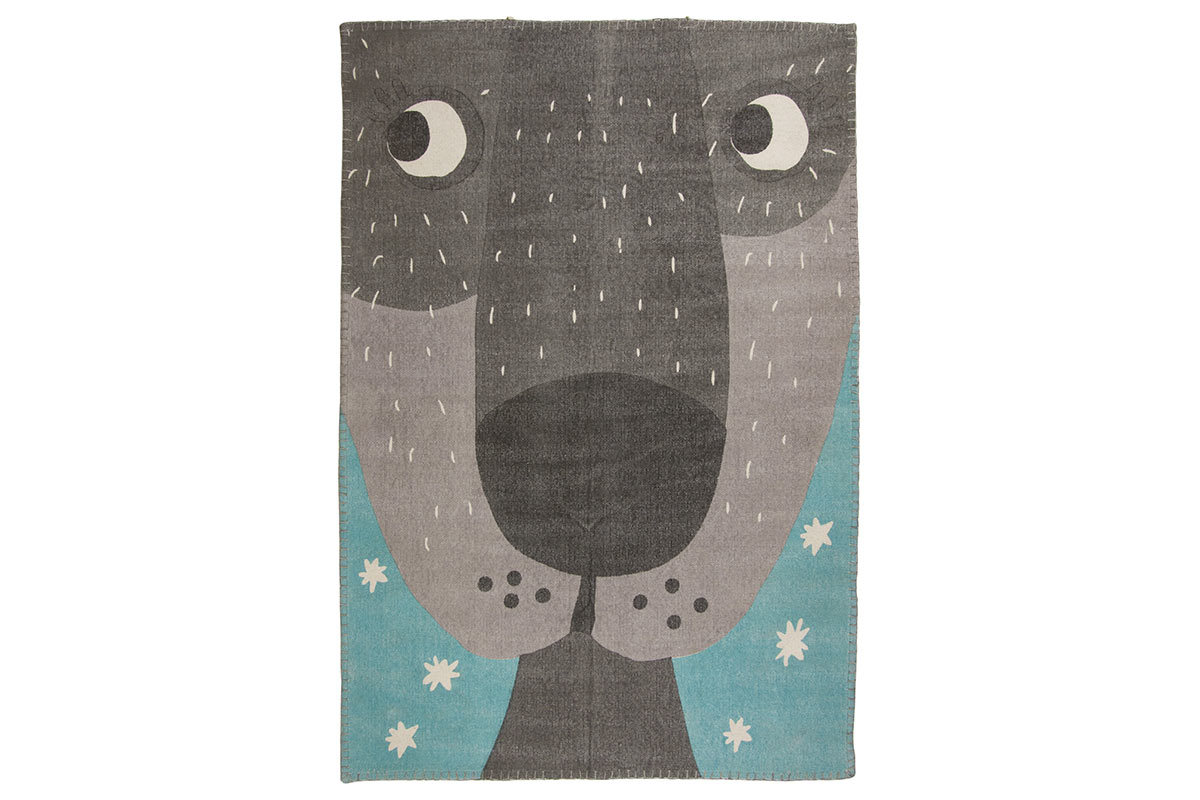 Tappeto da bambino in cotone con stampa animale 100x140 cm ANNIBAL