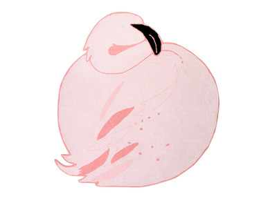 Tappeto da bambino Rosa 150 x 160 cm FLAMINGO - Tappeto da bambino Rosa 150 x 160 cm FLAMINGO
