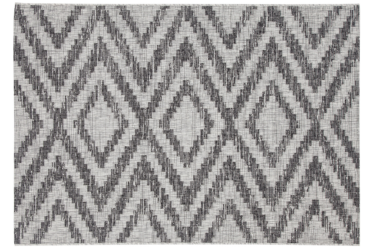 Tappeto da esterni a motivi geometrici  grigio 160 x 230 cm LUDI