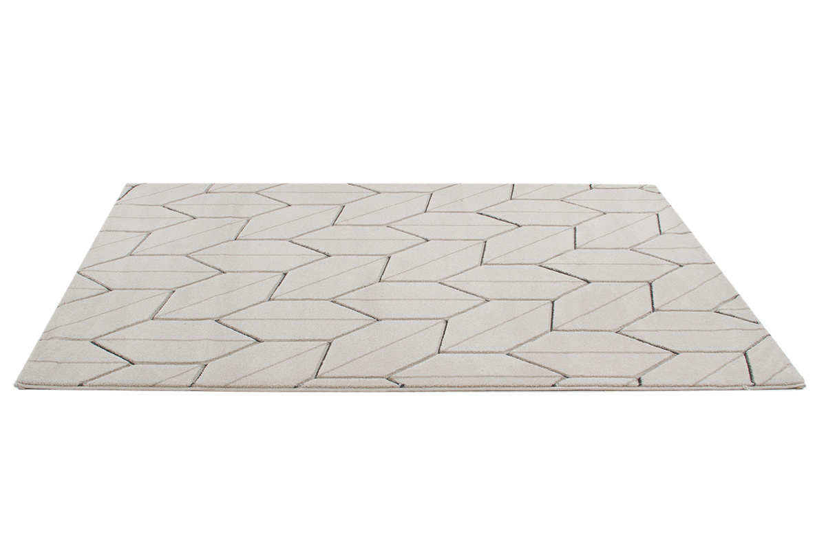 Tappeto design beige naturale 160 x 230 cm CORN