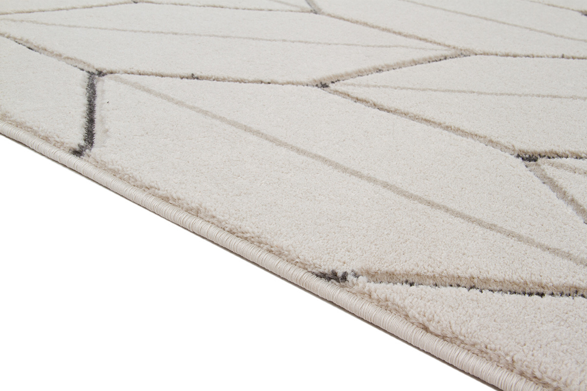 Tappeto design beige naturale 160 x 230 cm CORN