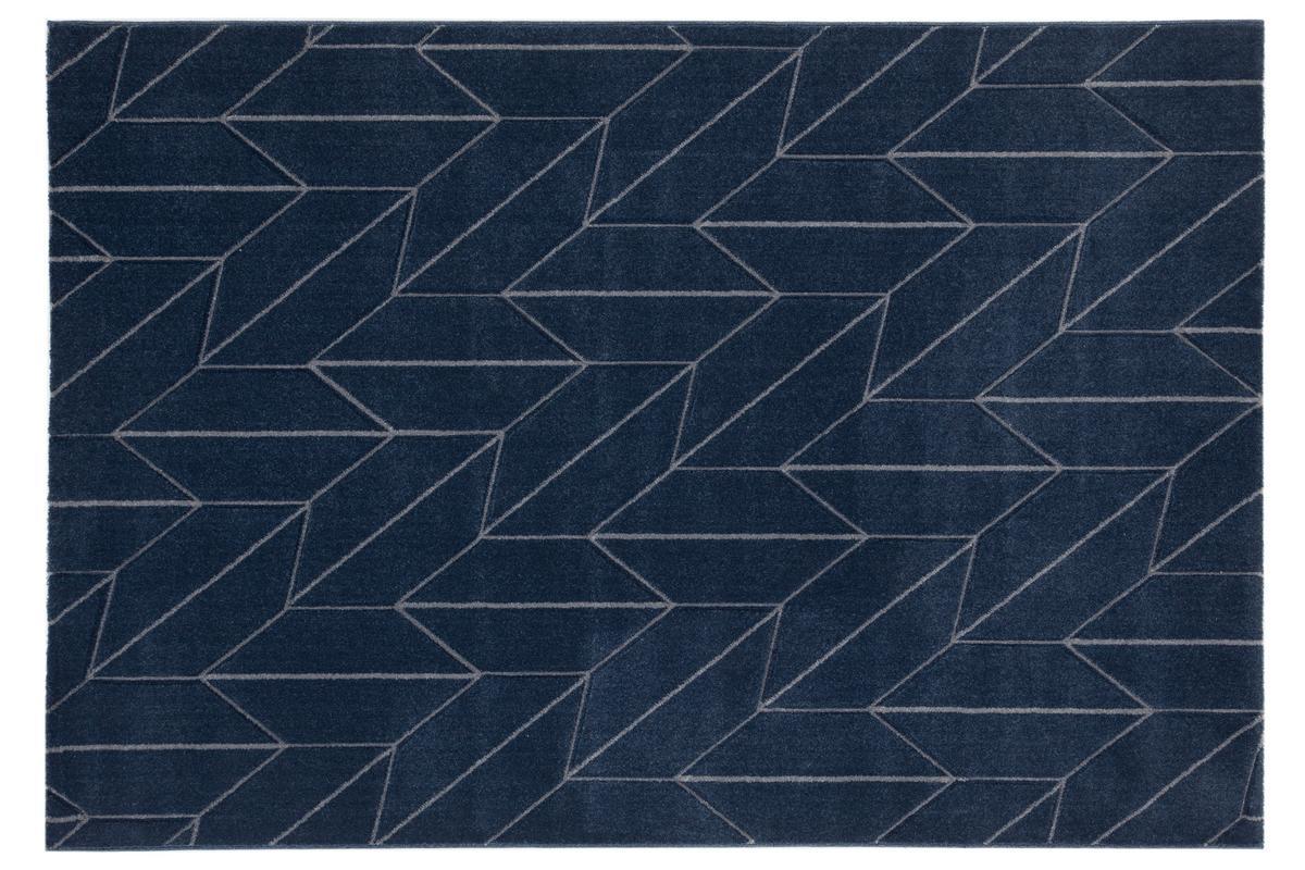 Tappeto design blu 160 x 230 cm BRAQ