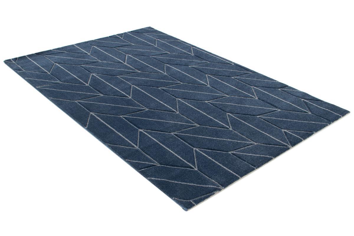 Tappeto design blu 160 x 230 cm BRAQ